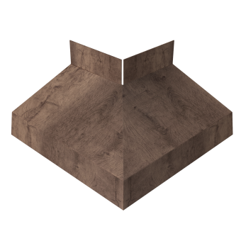 картинка Угол отлива внешний 50 0,45 Print Premium с пленкой Almond Wood Fresh Центр Кровли