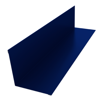 картинка Угол внутренний 110х110 0,45 PE с пленкой RAL 5002 ультрамариново-синий (2м) Центр Кровли