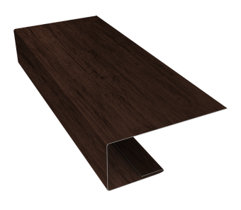 картинка J-Профиль 18мм 0,45 Print-Double Premium Antique Wood (2м) Центр Кровли