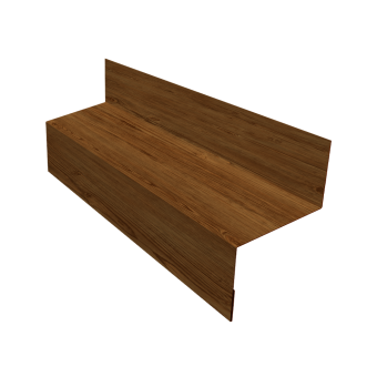картинка Отлив межэтажный 45 0,45 Print-Double Elite Golden Wood (3м) Центр Кровли