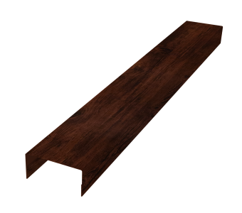 картинка Крышка забора для горизонтального монтажа штакетника 0,45 Print Elite Cherry Wood TwinColor (3м) Центр Кровли