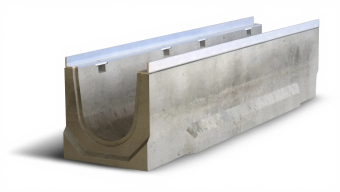 картинка Лоток водоотводный бетонный Aquastok Optima 150 № 4 (Н-240/245) Центр Кровли