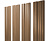 Штакетник Twin с прямым резом 0,45 Print Elite Honey Wood Twin с прямым резомColor Центр Кровли