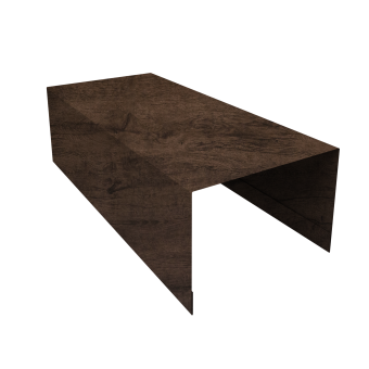 картинка Крышка для забора из сайдинга ЭкоБрус 0,45 Print-double Elite Antique Wood (2,5м) Центр Кровли