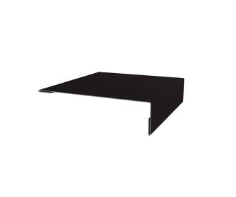 картинка Планка мансардная 0,5 PurLite Matt RAL 9005 черный (3м) Центр Кровли