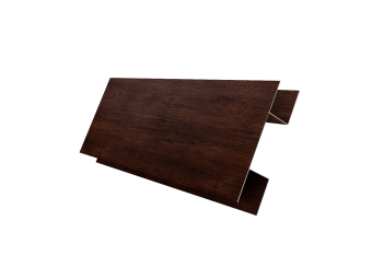 картинка Планка H-образная Экобрус 0,45 Print Premium с пленкой Cherry Wood Fresh TwinColor (3м) Центр Кровли
