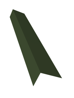 фото Планка на коньковый аэратор 30х20 Фартук S8 0,5 Satin Matt TX RAL 6020 хромовая зелень (3м) Центр Кровли картинка Планка на коньковый аэратор 30х20 Фартук S8 0,5 Satin Matt TX RAL 6020 хромовая зелень (3м) Центр Кровли