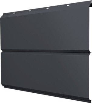 картинка ЭкоБрус новый Grand Line 0,5 Полидэкстер TwinColor с пленкой RAL 7024 мокрый асфальт Центр Кровли