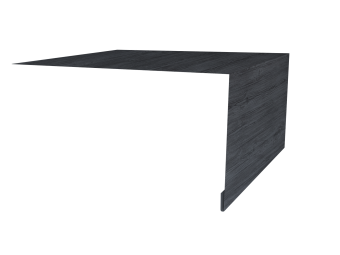 картинка Планка околооконная простая 250х75 0,45 Print Premium Grey Wood TwinColor (2м) Центр Кровли