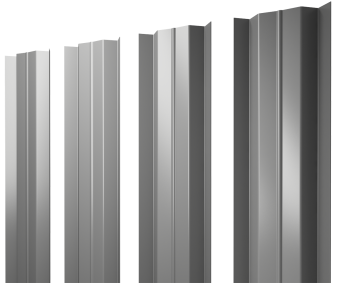 картинка Штакетник М-образный В с прямым резом 0,45 Drap TX RAL 7047 телегрей 4 Центр Кровли