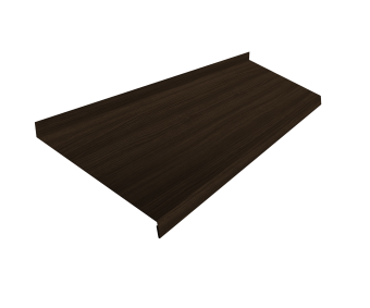 картинка Отлив простой 200 0,45 Print Elite Coffee Wood TwinColor (3м) Центр Кровли