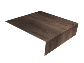 картинка Планка лобовая/околооконная простая 190х50 0,45 Print Premium Almond Wood Fresh (2м) Центр Кровли