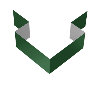 фото Угол внешний симметричный фибросайдинга 0,45 PE с пленкой RAL 6002 лиственно-зеленый (2м) Центр Кровли картинка Угол внешний симметричный фибросайдинга 0,45 PE с пленкой RAL 6002 лиственно-зеленый (2м) Центр Кровли