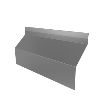 фото Ламель забора жалюзи Milan Slim стартовая/финишная для калиток и ворот 0,45 PE RAL 9006бело-алюминиевый Центр Кровли картинка Ламель забора жалюзи Milan Slim стартовая/финишная для калиток и ворот 0,45 PE RAL 9006бело-алюминиевый Центр Кровли