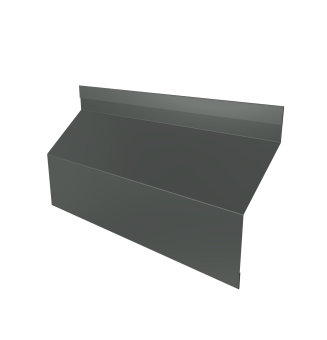 картинка Ламель забора жалюзи Milan Slim стартовая/финишная для калиток и ворот 0,45 PE RAL 7005 мышино-серый Центр Кровли