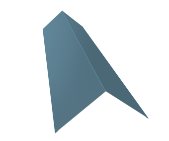 картинка Планка конька плоского 145х145 0,45 Drap TX RAL 5024 пастельно-синий (3м) Центр Кровли