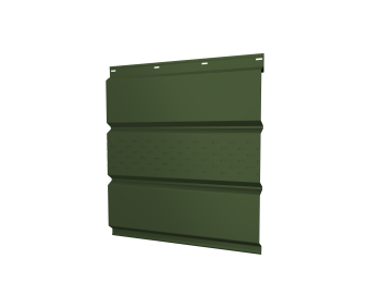 картинка Софит металлический центральная перфорация 0,5 Satin Matt TX с пленкой RAL 6020 хромовая зелень Центр Кровли