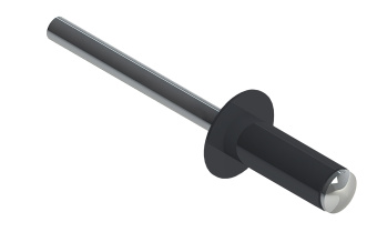 картинка Заклёпка вытяжная 4,8х14 RAL 7024 (10х500шт) нерж/нерж Центр Кровли