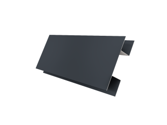 картинка Планка H-образная Экобрус 0,5 Satin Matt TX RAL 7024 мокрый асфальт (3м) Центр Кровли