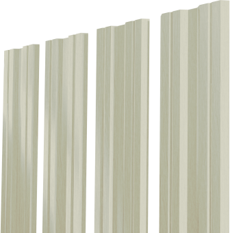 фото Штакетник Twin XL с прямым резом Grand Line 0,45 Print Elite Milky Wood TwinColor Центр Кровли картинка Штакетник Twin XL с прямым резом Grand Line 0,45 Print Elite Milky Wood TwinColor Центр Кровли