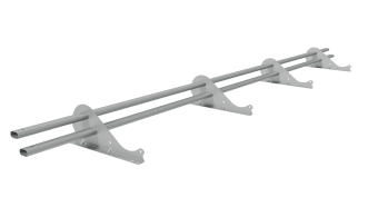 картинка Снегозадержатель трубчатый Snow Kit RAL 9006 3м Центр Кровли