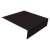 Планка околооконная простая 200х75 0,5 Satin с пленкой RAL 9005 черный (2м) Центр Кровли