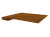 Планка завершающая 0,45 Print Elite Golden Wood TwinColor (3м) Центр Кровли