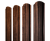 Штакетник Полукруглый Slim фигурный 0,45 Print Premium Cherry Wood Fresh TwinColor Центр Кровли