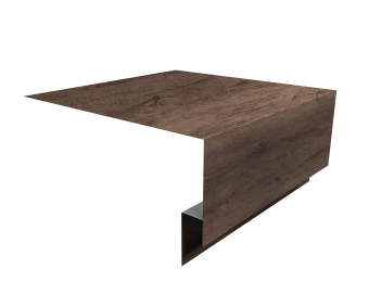 картинка Планка околооконная сложная Экобрус Grand Line 200х75х25 0,45 Print Premium Almond Wood Fresh (2м) Центр Кровли