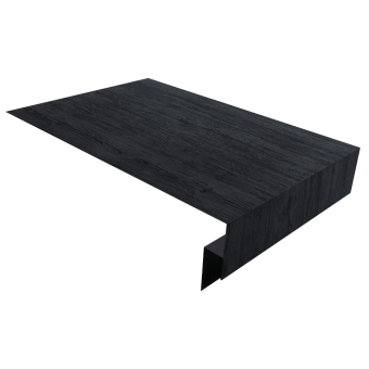 картинка Планка околооконная сложная 250х50х18 (j-фаска) 0,45 Print Premium Grey Wood TwinColor (3м) Центр Кровли