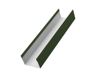 картинка Стойка жалюзи Milan,Tokyo 0,5 Satin Matt TX RAL 6020 хромовая зелень (3м) Центр Кровли