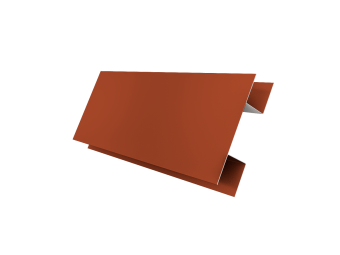 картинка Планка H-образная Экобрус 0,5 Satin Matt RAL 8004 терракота (2м) Центр Кровли