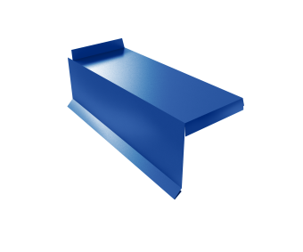 картинка Планка торцевая сегментная Квадро профи Левая 0,45 PE RAL 5002 ультрамариново-синий Центр Кровли