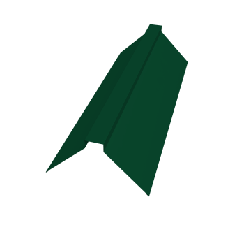 фото Планка конька плоского 150х40х150 0,45 PE-Double с пленкой RAL 6005 зеленый мох (2м) Центр Кровли картинка Планка конька плоского 150х40х150 0,45 PE-Double с пленкой RAL 6005 зеленый мох (2м) Центр Кровли