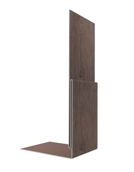 картинка Планка приемная оконная 0,45 Print Elite White Wood TwinColor (2м) Центр Кровли