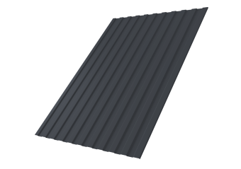 картинка Профнастил С8A v01 0,5 Satin Matt TX RAL 7024 мокрый асфальт Центр Кровли