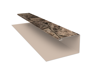 фото Планка П-образная БХ new 0,45 Print Elite King Stone TwinColor (2м) Центр Кровли картинка Планка П-образная БХ new 0,45 Print Elite King Stone TwinColor (2м) Центр Кровли