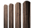 Штакетник Полукруглый Slim фигурный 0,45 Print Premium Almond Wood Fresh Центр Кровли