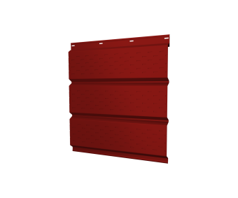 фото Софит металлический полная перфорация 0,5 Satin с пленкой RAL 3011 коричнево-красный Центр Кровли картинка Софит металлический полная перфорация 0,5 Satin с пленкой RAL 3011 коричнево-красный Центр Кровли