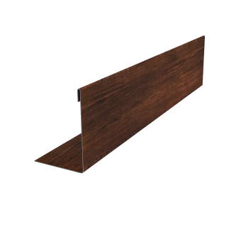 картинка Нащельник 125 Texas 25х35 0,45 Print-Double Premium Cherry Wood Dark F (L1,8) Центр Кровли