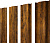 Штакетник М-образный B с прямым резом Grand Line 0,45 Print-Double Elite Golden Wood Центр Кровли