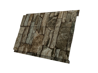 картинка Софит Вертикаль 0,2 prof Grand line 0,45 Print Elite с пленкой Fine Stone TwinColor Центр Кровли