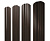 Штакетник Twin фигурный 0,45 Print Elite Coffee Wood TwinColor Центр Кровли