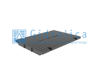 картинка Крышка глухая для лотка водоотводного Gidrolica Pro КЛ-30.35,8.50 - пластиковая, кл. С250 (536) Центр Кровли