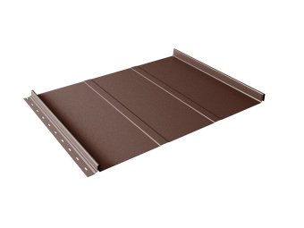 картинка Кликфальц Line Grand Line 0,45 Drap-double TX с пленкой на замках RAL 8017 шоколад Центр Кровли