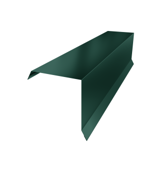 картинка Планка торцевая 95х95 0,45 PE-Double с пленкой RAL 6005 зеленый мох (3м) Центр Кровли