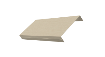 картинка Ламель обратная 125 забора жалюзи Texas 0,45 Print Elite с пленкой Milky Wood TwinColor Центр Кровли