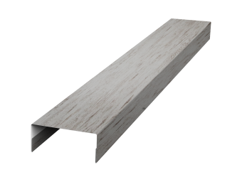 картинка Крышка 30х15 жалюзи Texas 0,45 Print Elite Snow Wood TwinColor (2м) Центр Кровли