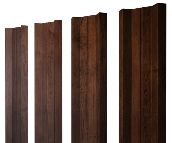 картинка Штакетник М-образный А с прямым резом 0,45 Print Premium Cherry Wood Fresh TwinColor Центр Кровли