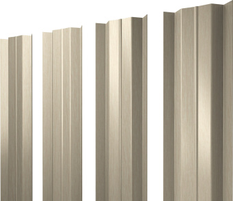 картинка Штакетник М-образный B с прямым резом Grand Line 0,45 Print Elite Milky Wood TwinColor Центр Кровли
